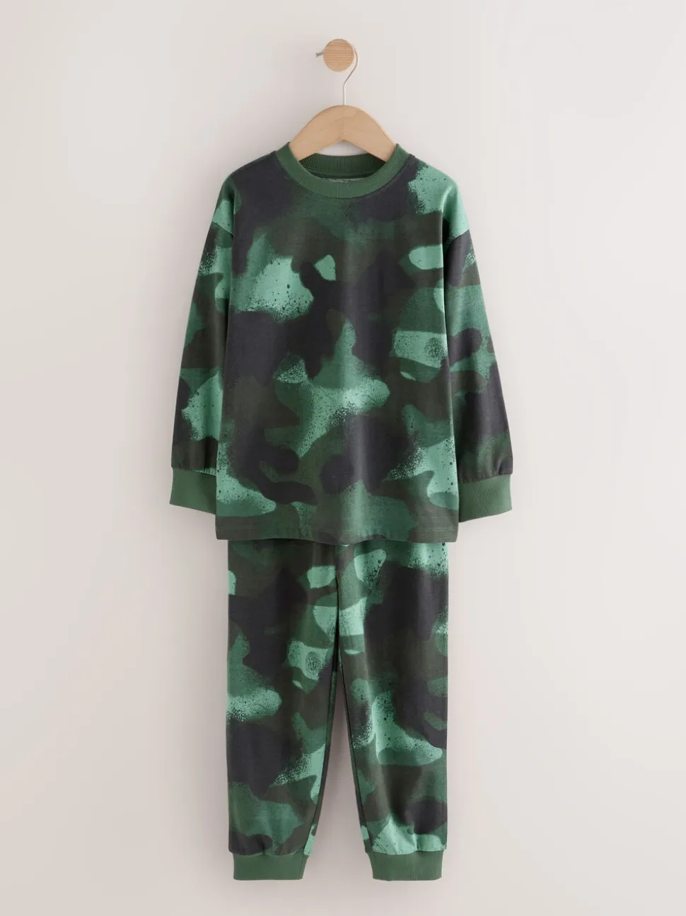 Meerkleurige camouflageprint - Verpakking van 3 pyjama's met lange mouwen (3-16 jr)