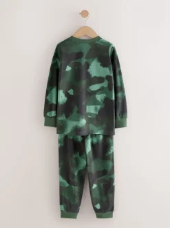 Meerkleurige camouflageprint - Verpakking van 3 pyjama's met lange mouwen (3-16 jr)
