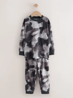 Meerkleurige camouflageprint - Verpakking van 3 pyjama's met lange mouwen (3-16 jr)