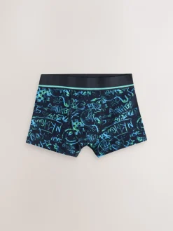 Meerkleurige grafittiprint - Verpakking van 5 trunks (3-16jr)