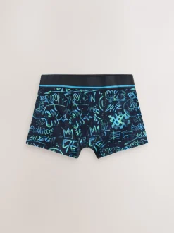 Meerkleurige grafittiprint - Verpakking van 5 trunks (3-16jr)