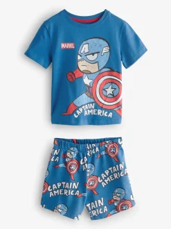 Meerkleurige mini Marvel - 100% katoenen korte pyjama's verpakking van 3 (12 mnd - 11 jr)