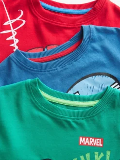 Meerkleurige mini Marvel - 100% katoenen korte pyjama's verpakking van 3 (12 mnd - 11 jr)