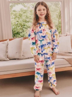 Meerkleurige Strik Print - Behaaglijke fleece pyjama (9 mnd-16 jr)