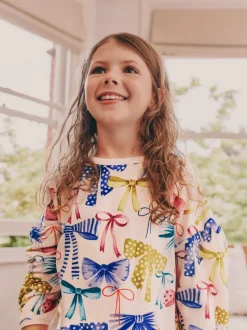Meerkleurige Strik Print - Behaaglijke fleece pyjama (9 mnd-16 jr)