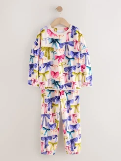Meerkleurige Strik Print - Behaaglijke fleece pyjama (9 mnd-16 jr)