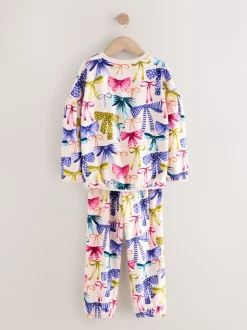 Meerkleurige Strik Print - Behaaglijke fleece pyjama (9 mnd-16 jr)