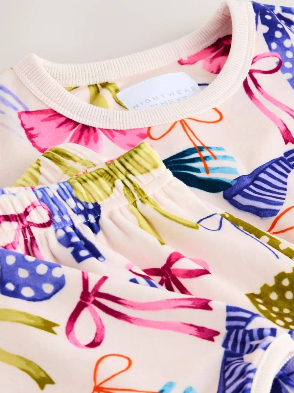 Meerkleurige Strik Print - Behaaglijke fleece pyjama (9 mnd-16 jr)