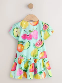 Met fruitprint - Short Sleeve Cotton Dress (3mths-8yrs)