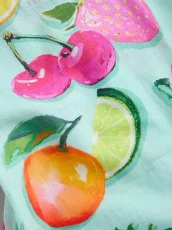 Met fruitprint - Short Sleeve Cotton Dress (3mths-8yrs)