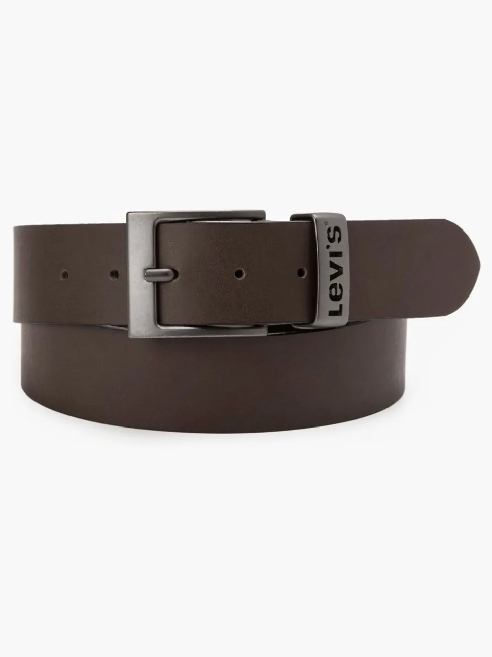Metaalbruin - Levi's® Ashland metalen riem met logo