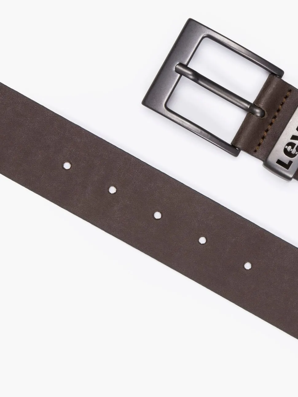 Metaalbruin - Levi's® Ashland metalen riem met logo