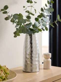 Metal Textured Vase