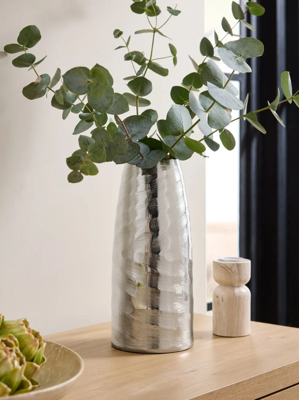 Metal Textured Vase