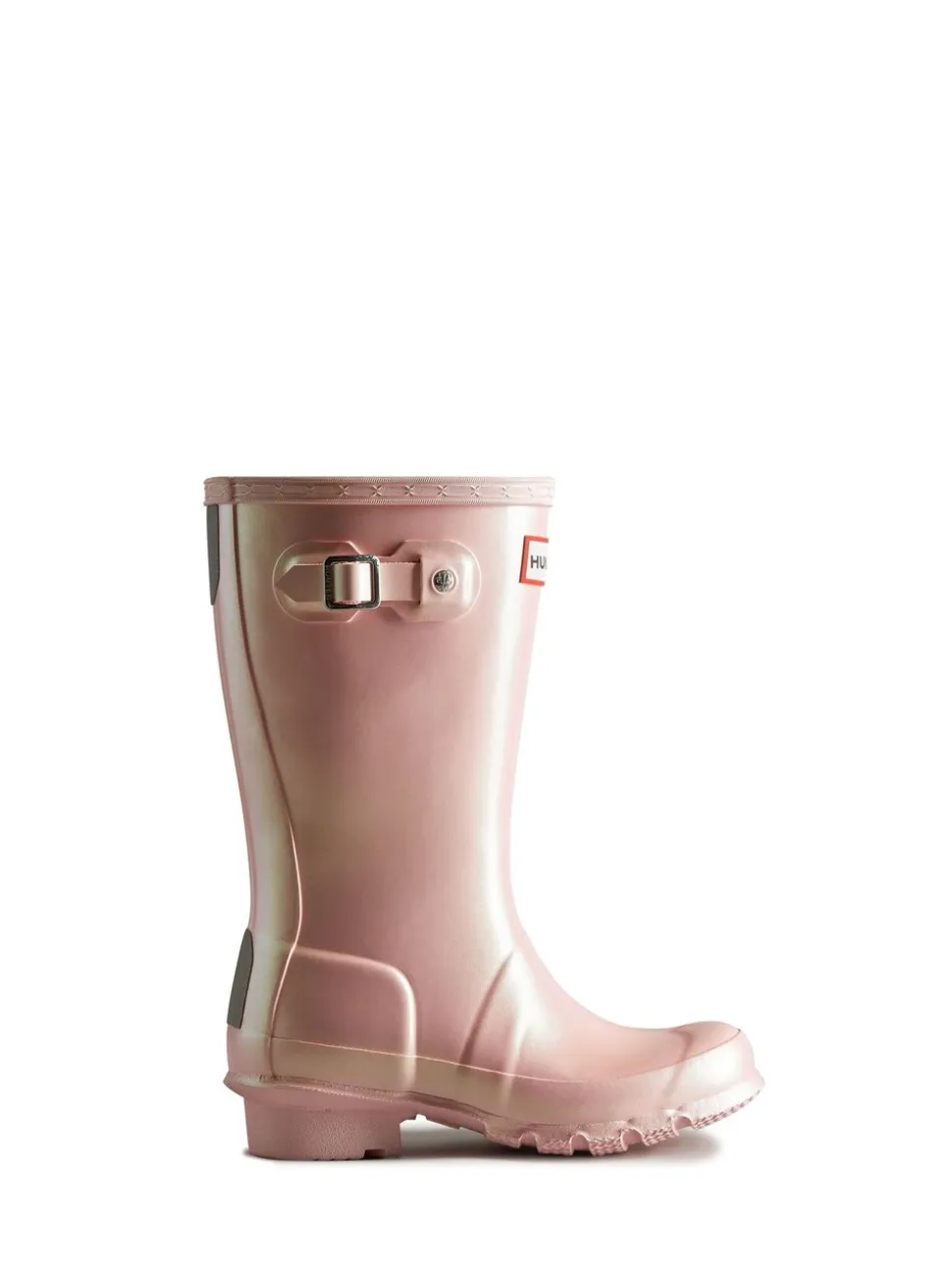 Metallic roze - Hunter Kids Big Original Nebula Wellies
