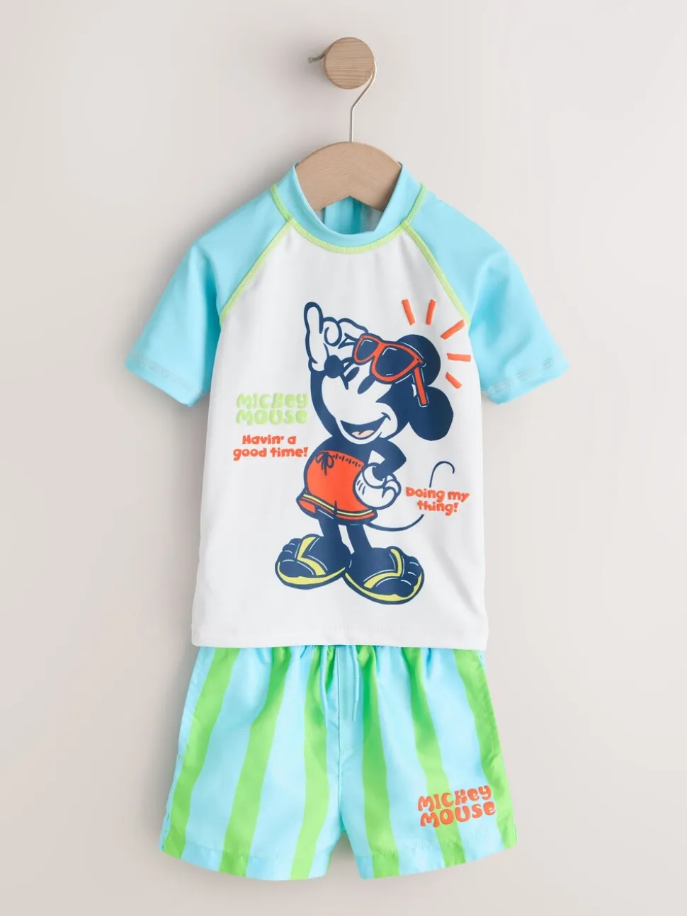 Mickey - Set van surfhemdje en zwembroek (3mnd -7jr)