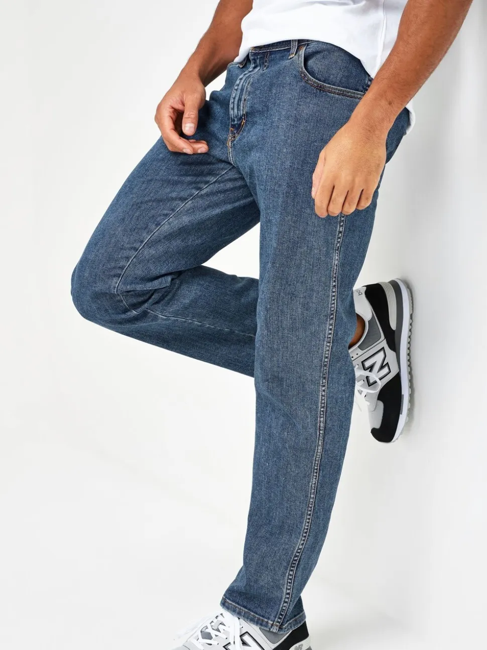 Mid wash - Wrangler Texas authentieke jeans met rechte pasvorm