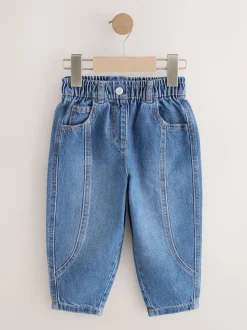 Middenblauw denim - Barrel jeans (3mnd -7jr)