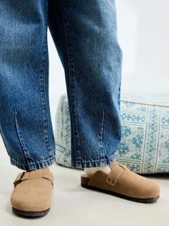 Middenblauw denim - Barrel jeans (3-16jaar)