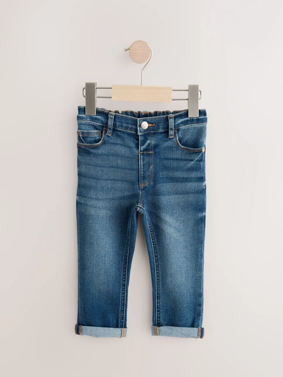 Middenblauw denim - Comfortabele jeans met stretch (3 mnd-7 jr)