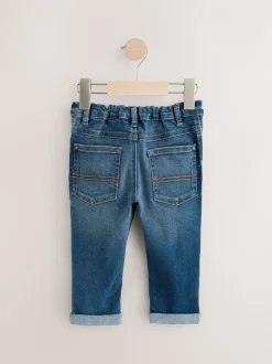 Middenblauw denim - Comfortabele jeans met stretch (3 mnd-7 jr)
