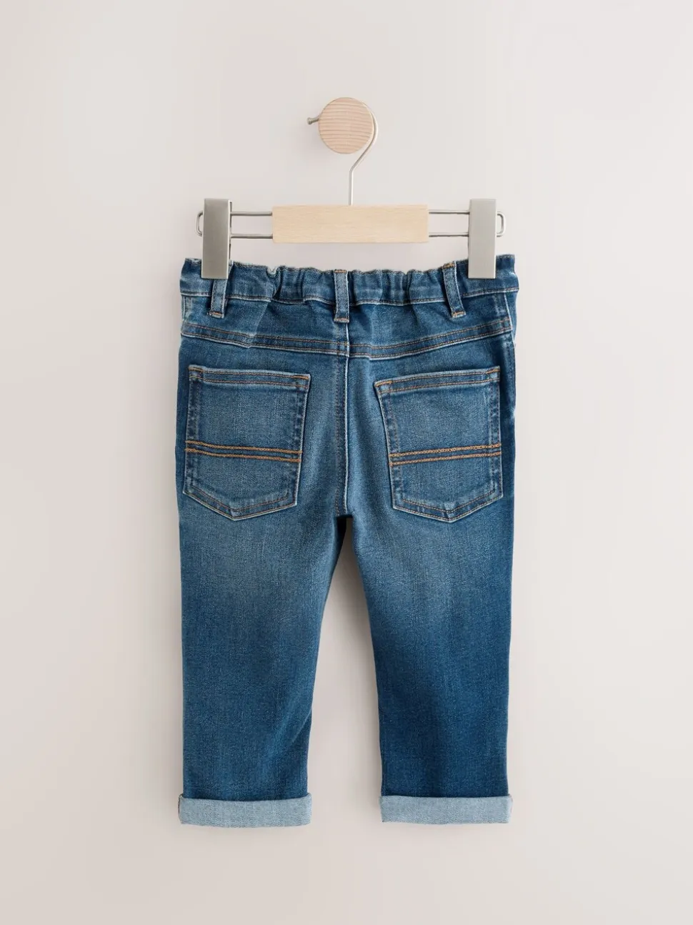 Middenblauw denim - Comfortabele jeans met stretch (3 mnd-7 jr)