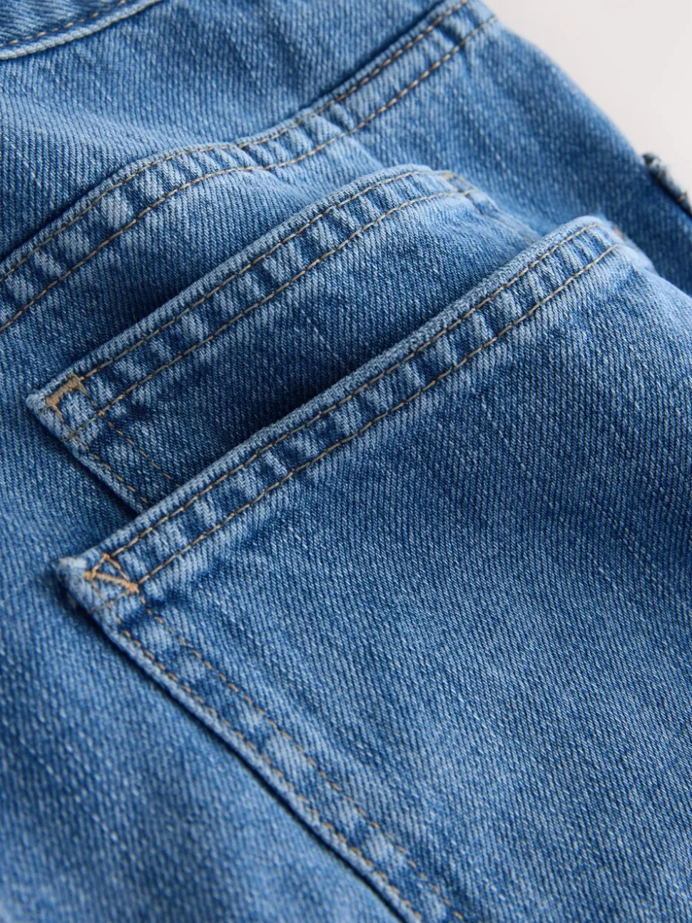 Middenblauw denim - Double Pocket Barrel Jeans