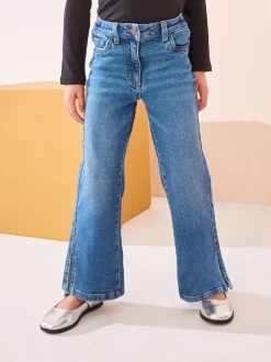 Middenblauw denim - Flare jeans (3-16 jr)
