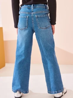Middenblauw denim - Flare jeans (3-16 jr)
