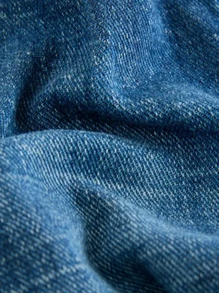 Middenblauw denim - Jeans met geplooide voorkant (3mnd-7jr)