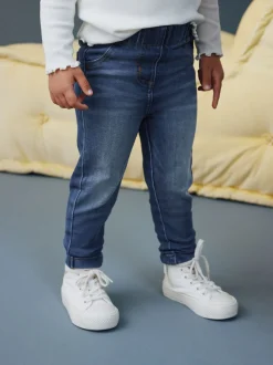 Middenblauw denim - Jegging met elastische taille (3 mnd-7 jr)