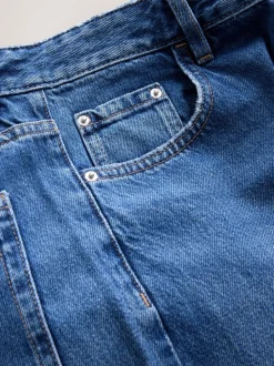 Middenblauw denim - Straight Leg Jeans