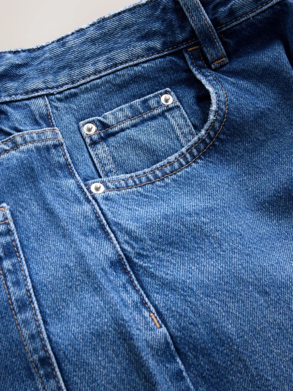 Middenblauw denim - Straight Leg Jeans