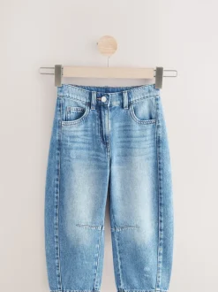 Middenblauw denim - Volume Barrel Jeans (3-16jaar)