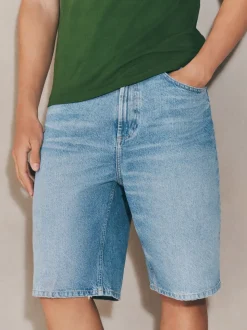 Middenblauw met wassing - EDIT Jort denim shorts