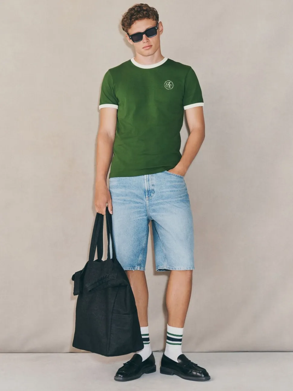 Middenblauw met wassing - EDIT Jort denim shorts