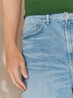 Middenblauw met wassing - EDIT Jort denim shorts