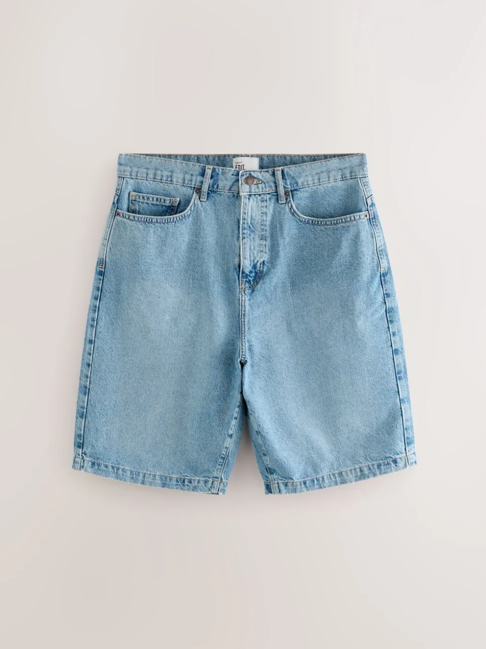 Middenblauw met wassing - EDIT Jort denim shorts