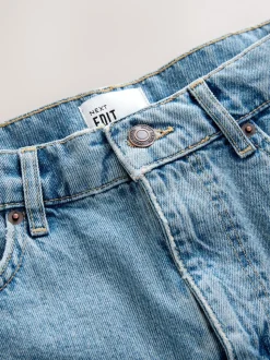Middenblauw met wassing - EDIT Jort denim shorts
