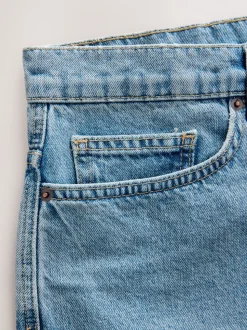 Middenblauw met wassing - EDIT Jort denim shorts