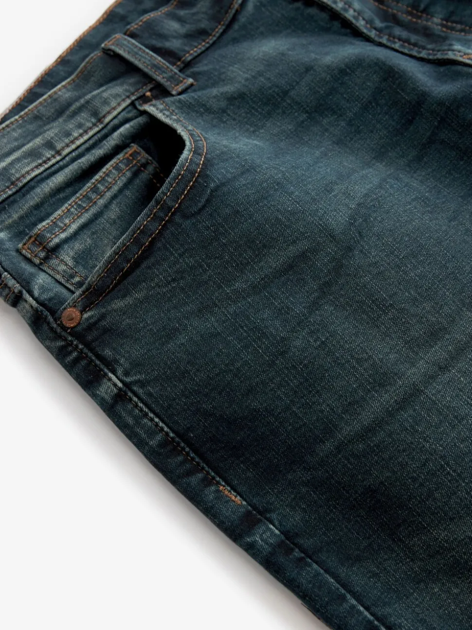 Middentint - Straight fit - Authentieke stretch denim jeans