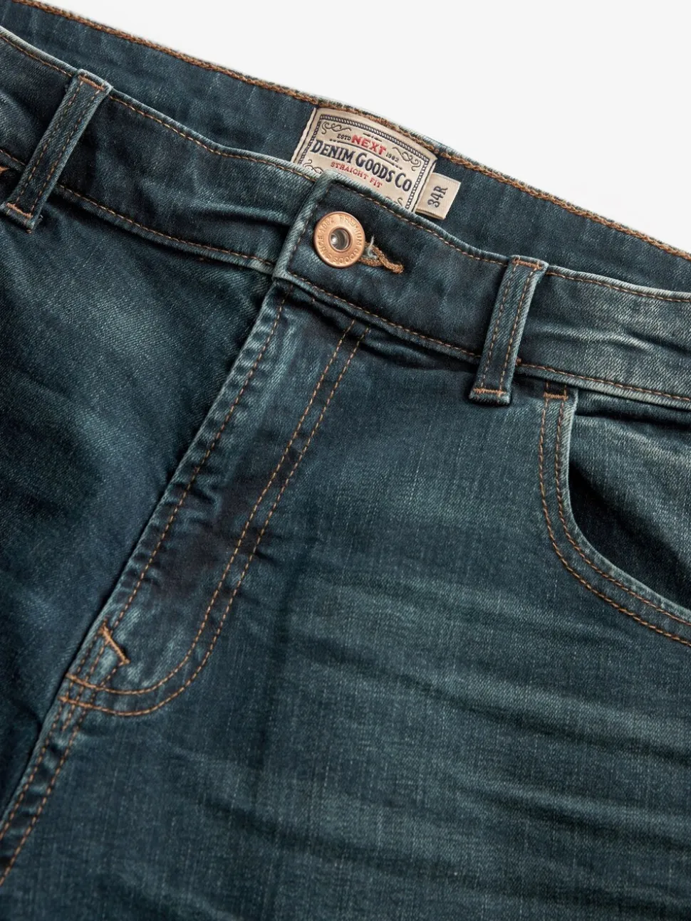 Middentint - Straight fit - Authentieke stretch denim jeans