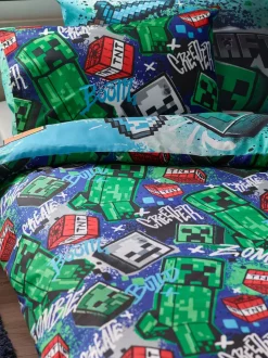 Minecraft eenpersoons dekbedovertrek en kussensloopset