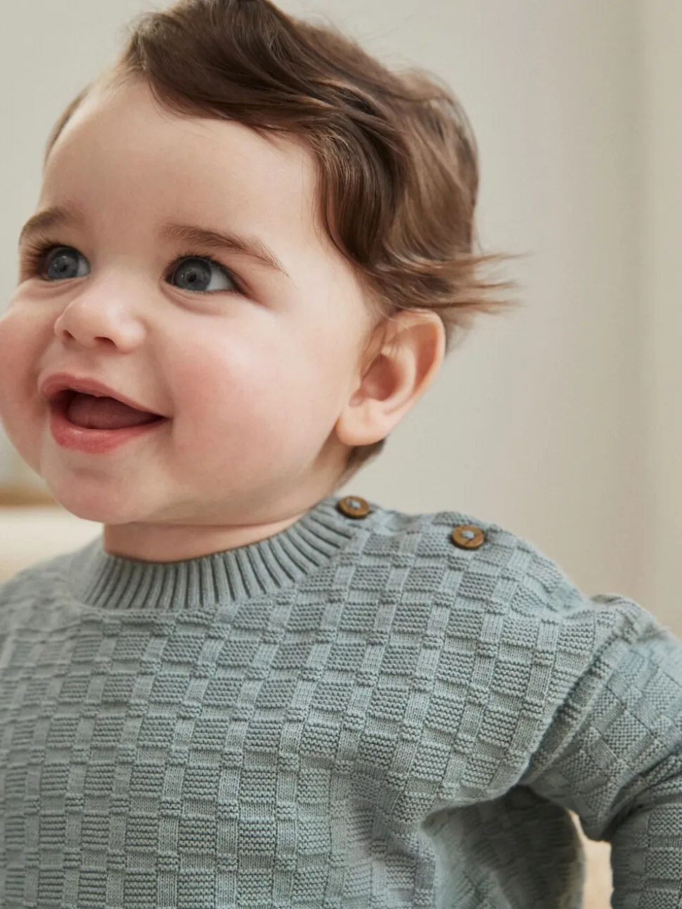 Mineraal - Babyset met gebreide trui en legging van 100% katoen met textuur (0mnd -3jr)