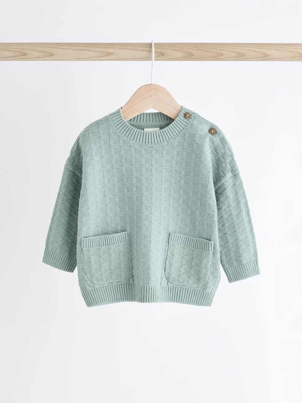 Mineraal - Babyset met gebreide trui en legging van 100% katoen met textuur (0mnd -3jr)