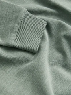 Mineraalgroen - Behaaglijk T-shirt met lange mouwen (3-16 jr)