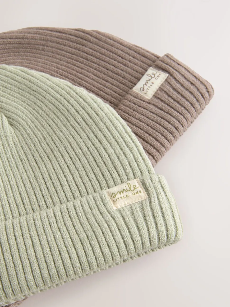 Mineraalkleurig - 2 Pack Baby Beanie Mutsen (0mnd -2jr)