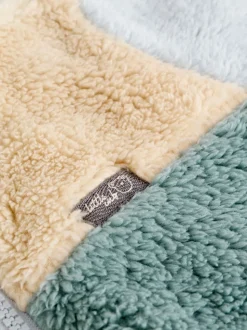 Mineraalkleurig - Kleurgeblokkeerde fleece pyjama
