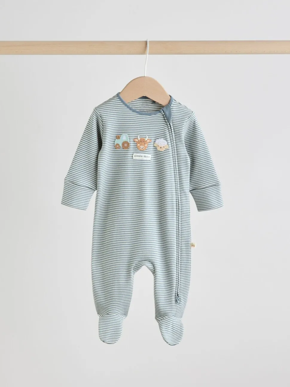 Mineraalkleurig - Verpakking van 4 Hamish-babypyjama's (0-2jr)