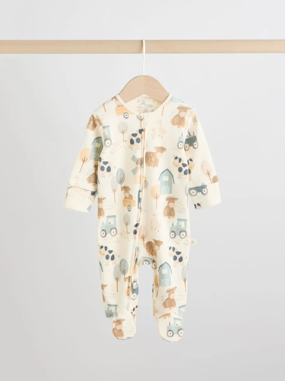 Mineraalkleurig - Verpakking van 4 Hamish-babypyjama's (0-2jr)